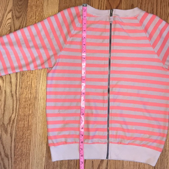 [Splendid] Women's V-Neck 3/4 Sleeve Zip Up Back - Picture 2 of 8